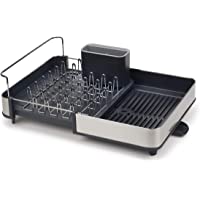 Joseph Joseph Extend Steel Escurridor extensible con boquilla de drenaje - Gris